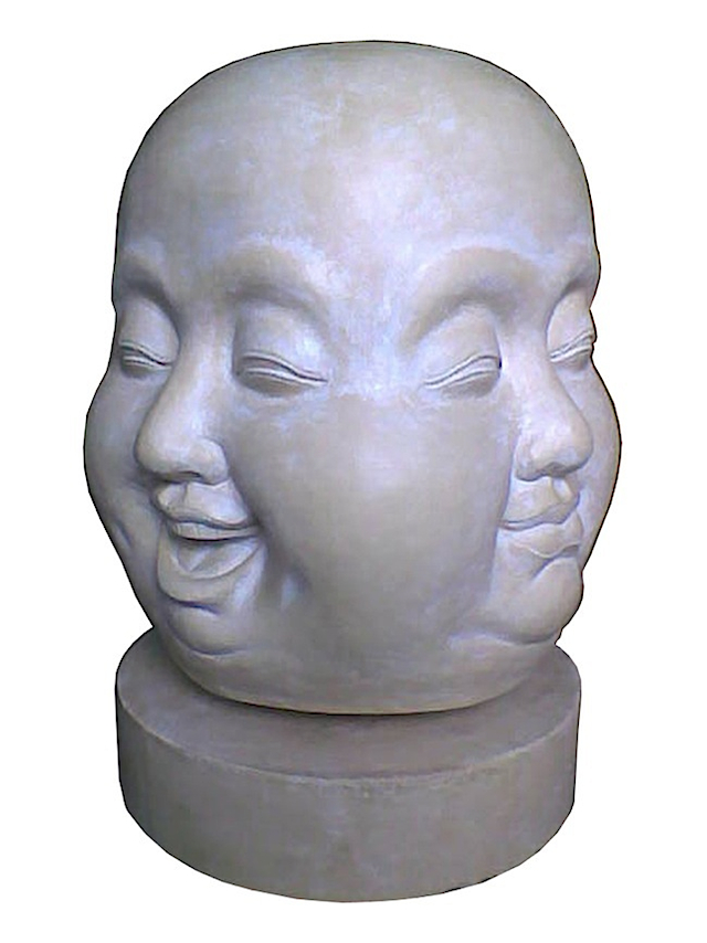 HC62 Buddha Head 4 Faces 85x82x105cm