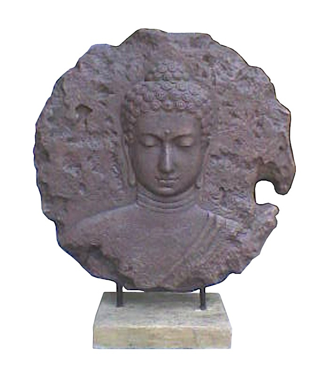 HC66 Round Buddha On Stand 71x22x81cm