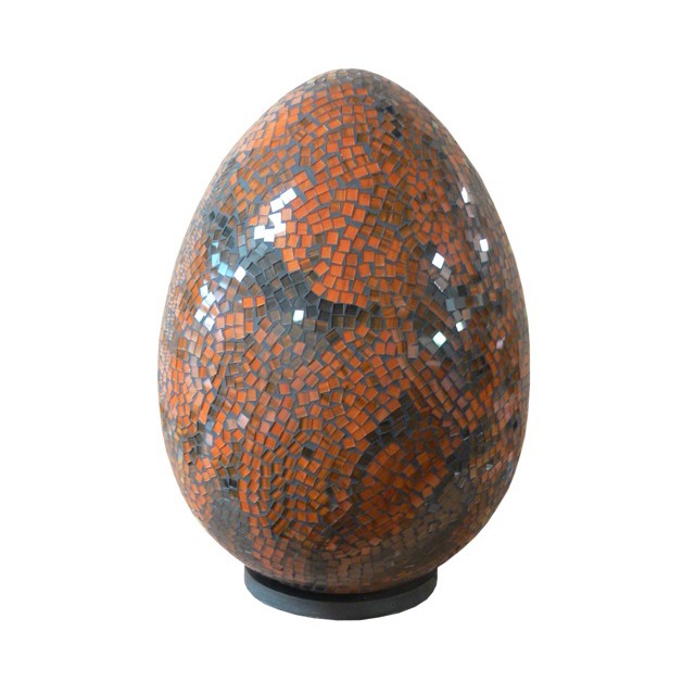80425C Lamp Egg XL Orange Black (D. 36x50 cm)