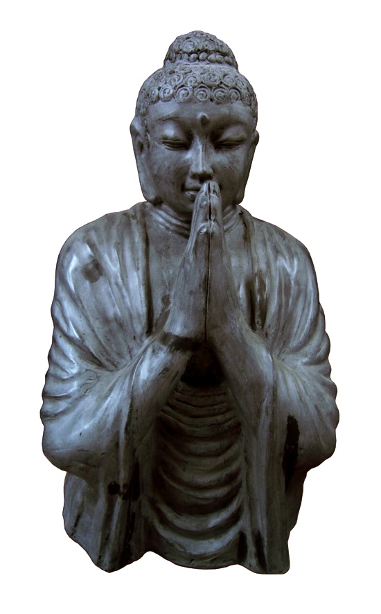 82139B Buddha Praying (Black) 60cm