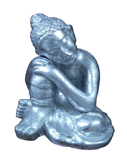 82142S Buddha Sleeping (Silver) 60cm
