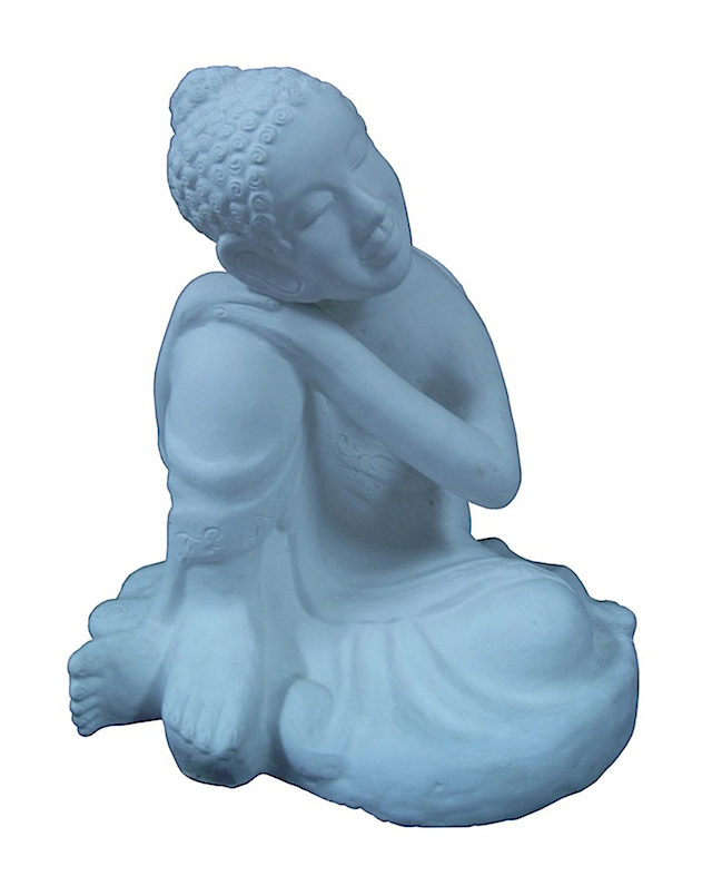 82142W Buddha Sleeping (White) 60cm