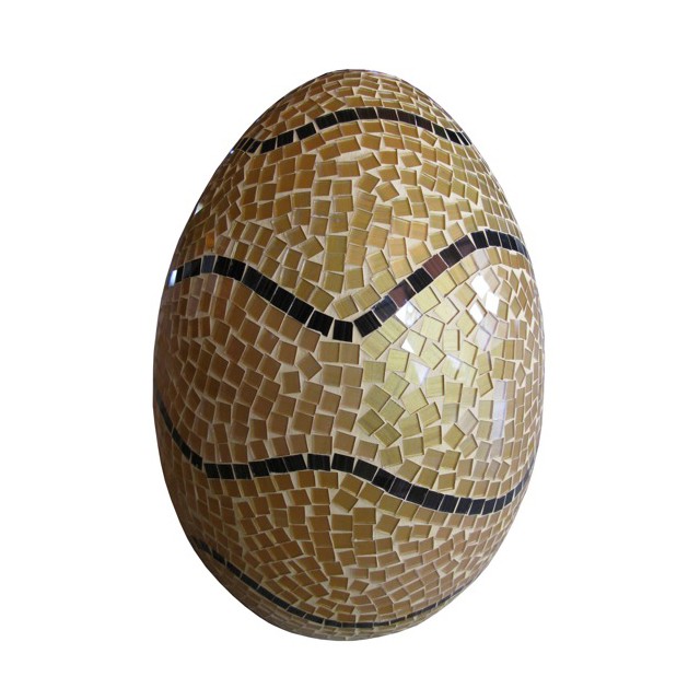 82634 Lamp Egg Large Gold Black Line (D. 23x39 cm)