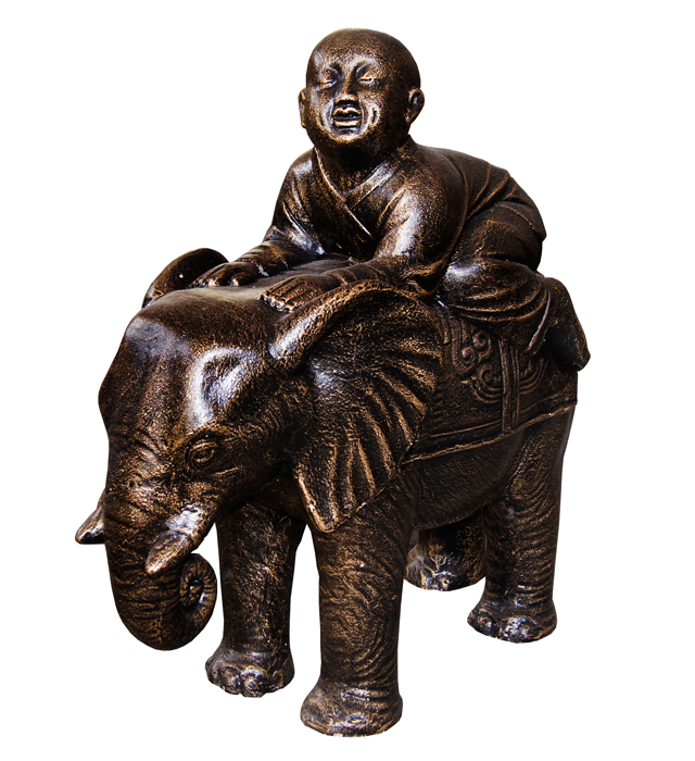 83608-Shaolin-Riding-Elephant-Statue
