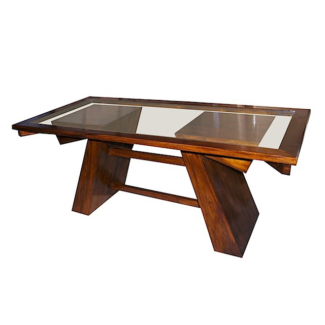 845DT Dining Table 77cm + Glass On Top
