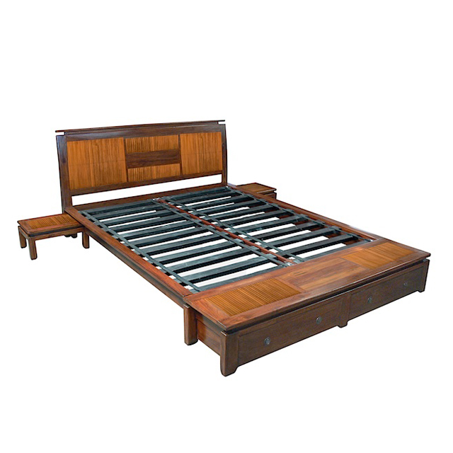 BAL84N Bed 2 Drawers with 2 Bedsides 160x200cm