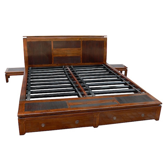 BLC072N Bed 2 Drawers with 2 Bedsides 180x200cm