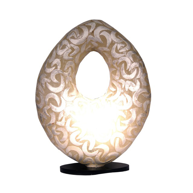 HLR24 Lamp Doughnut Moon Seashell (28x16x53 cm)