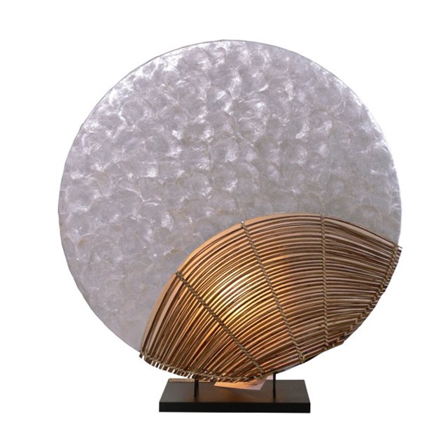 HLR40 Lamp Half Moon Seashell (41x17x55/45/35 cm)