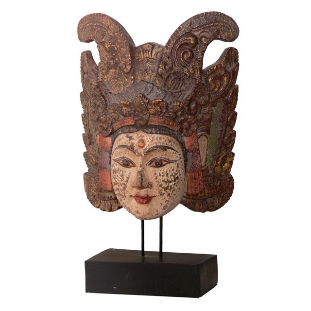 HWP058 Balinese Mask 30x15x46cm