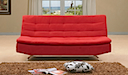 Sofa Bed Fabric - Click clack sofa bed red fabric