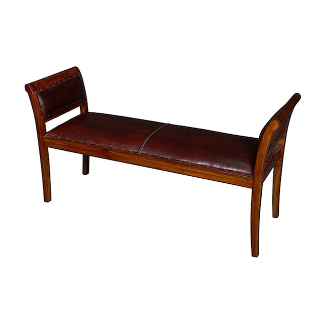 MM203 MM182 Bench Butterfly Double Leather Seat 134x44x72cm