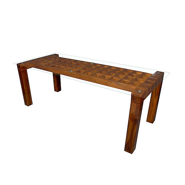 MM2010 Callebotis Dining Table With Glass KD