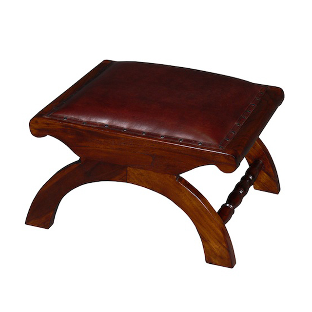 MM414 Foot Stool Leather 45x57x33cm