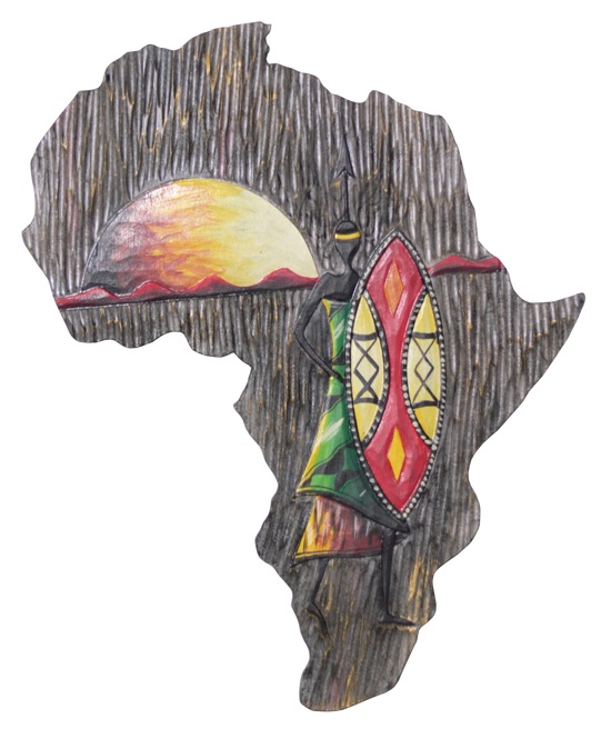 81944 African On Wood 