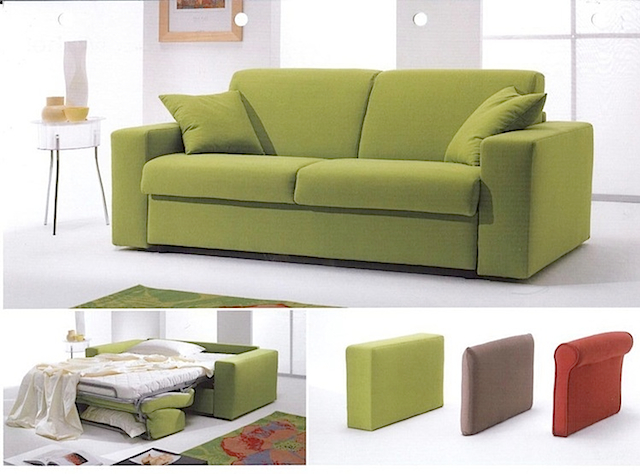 ZANI09 - Sofa 2 Seater Green Fabric (Sofa Bed Fabric)