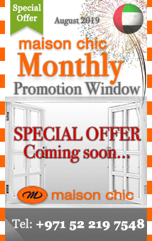 maison chic's Monthly Promotions...