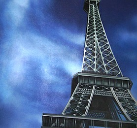 HPC379 Eiffel Tower 100x4x120 cm
