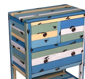 PLY51 Casual Table 3 Drawers 60x31x80cm